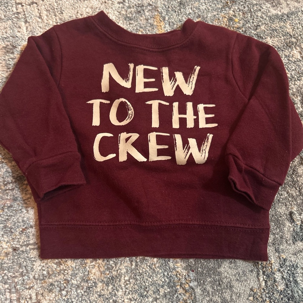Garanimals Burgundy 'New to the Crew' Sweatshirt